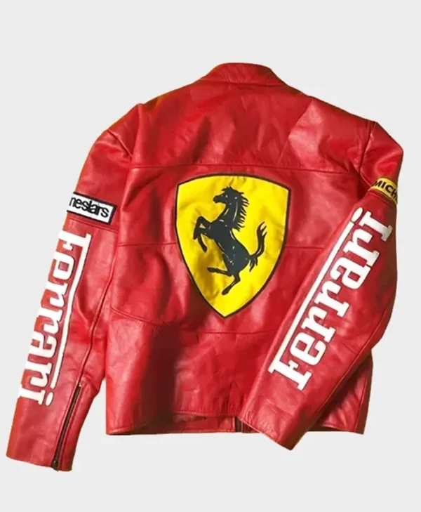 Ferrari Motorcycle Racing Red Jacket