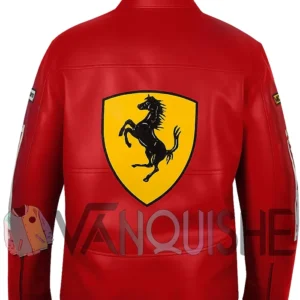 Ferrari Motorcycle Racing Red Jacket backk