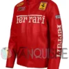 Ferrari Motorcycle Racing Red Jacket left