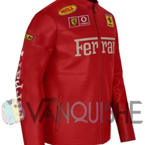 Ferrari Motorcycle Racing Red Jacket right