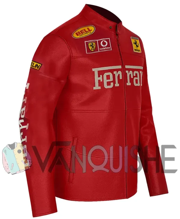 Ferrari Motorcycle Racing Red Jacket right