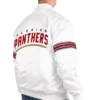 Florida Panther White Varsity jacket Back Look