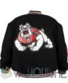 Fresno State Bulldogs Swingman Black Varsity Jacket back
