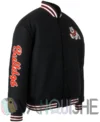 Fresno State Bulldogs Swingman Black Varsity Jacket right