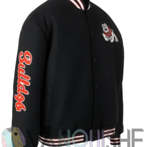 Fresno State Bulldogs Swingman Black Varsity Jacket right