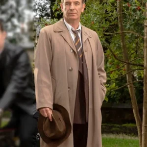 Grantchester S10 Geordie Keating Trench Coat Front
