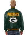 Green Bay Packers Leather Bomber Jacket For Sale
