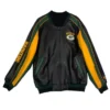 Green Bay Packers Leather Bomber Jacket Style 03