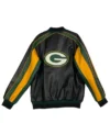 Green Bay Packers Leather Bomber Jacket Style 03 Back