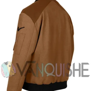 Green Bay Packers Salute To Service Matt LaFleur Bomber Jacket left back