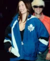 Hailey Bieber Toronto Maple Leafs Blue Jacket For Sale
