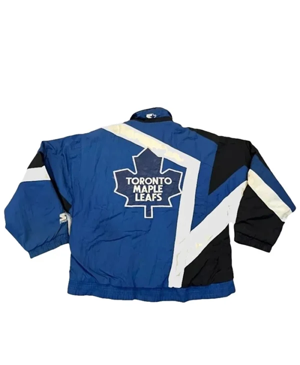 Hailey Bieber Toronto Maple Leafs Jacket back