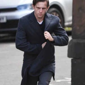 Half Man Jamie Bell Wool Coat Side