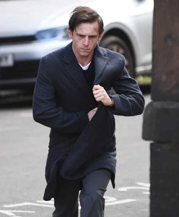 Half Man Jamie Bell Wool Coat Side