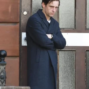 Half Man Jamie Bell Wool Coat Front