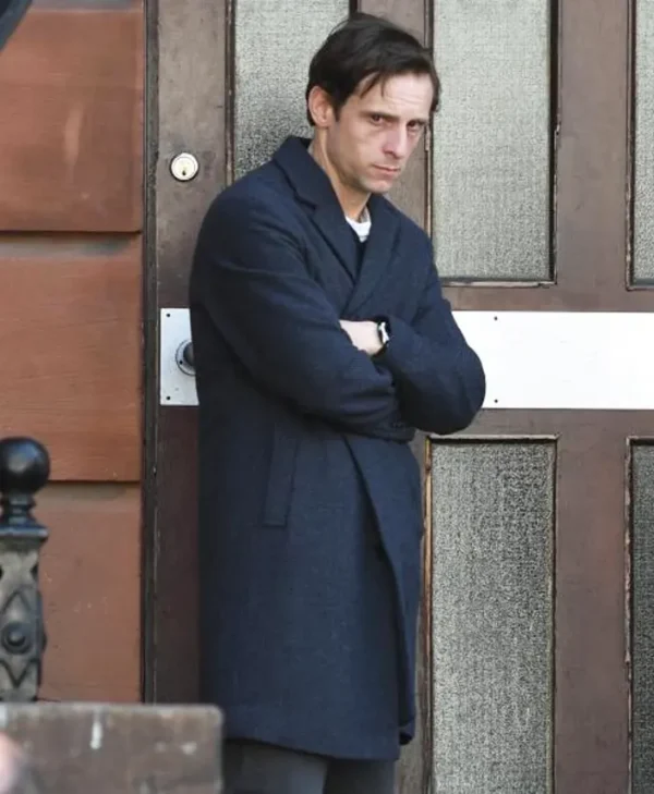 Half Man Jamie Bell Wool Coat Front