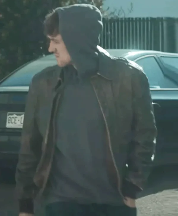 Halloween Aftermath Ryan Jaske Brown Leather Jacket Front