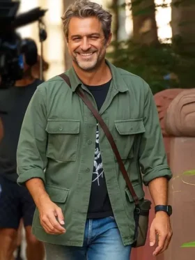 Happy Hours Joshua Jackson Green Cotton Jacket