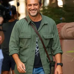 Happy Hours Joshua Jackson Green Cotton Jacket
