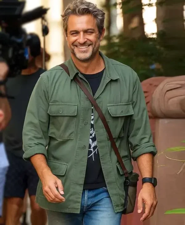 Happy Hours Joshua Jackson Green Cotton Jacket