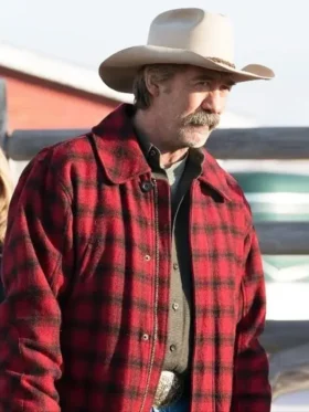 Heartland Shaun Johnston Red Plaid Jacket Back