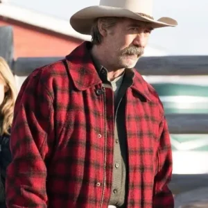 Heartland Shaun Johnston Red Plaid Jacket Back