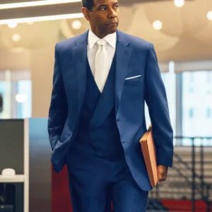 Highest 2 Lowest Denzel Washington Blue Suit Front