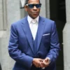 Highest 2 Lowest Denzel Washington Blue Suit