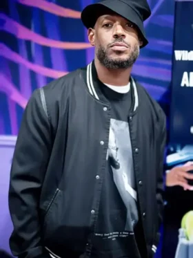 Him 2025 Marlon Wayans Black Varsity Jacket