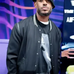 Him 2025 Marlon Wayans Black Varsity Jacket