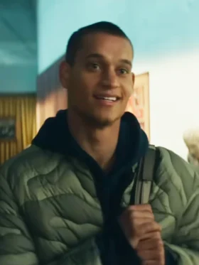 Him Tyriq Withers Green Quilted Jacket Side
