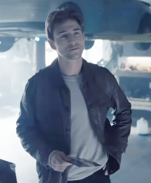 If I Run Evan Roderick Brown Leather Jacket
