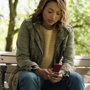 If I Run Kat Graham Green Jacket Side