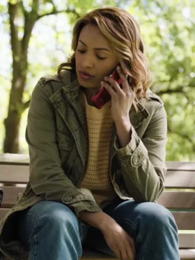 If I Run Kat Graham Green Jacket Back