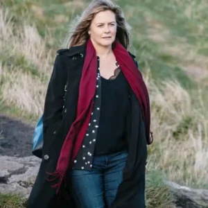 Irish Blood S01 Alicia Silverstone Black Wool Coat
