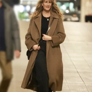 Is This Thing On Laura Dern Brown Coat