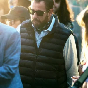 Jay Kelly Adam Sandler Puffer Vest Side