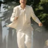 Jay Kelly George Clooney White Suit Side
