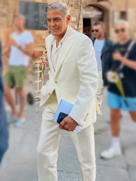 Jay Kelly George Clooney White Suit