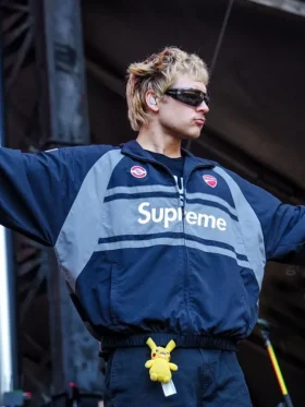 Joey Valence Lollapalooza At Grant Park Chicago, Illinois Ducati X Supreme Track Jacket