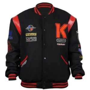 Kavinsky Reborn Black Bomber Jacket