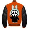 Labubu Ghostface Halloween Varsity Jacket