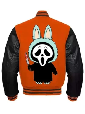 Labubu Ghostface Halloween Varsity Jacket