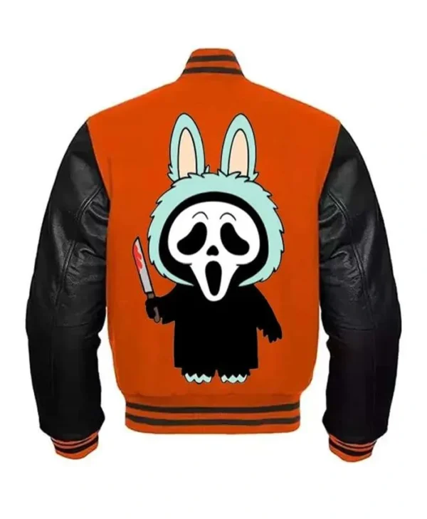 Labubu Ghostface Halloween Varsity Jacket