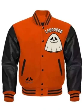 Labubu Ghostface Halloween Varsity Jacket For Sale