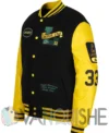 Lacoste Two-Tone Black And Yellow Varsity Jacket left