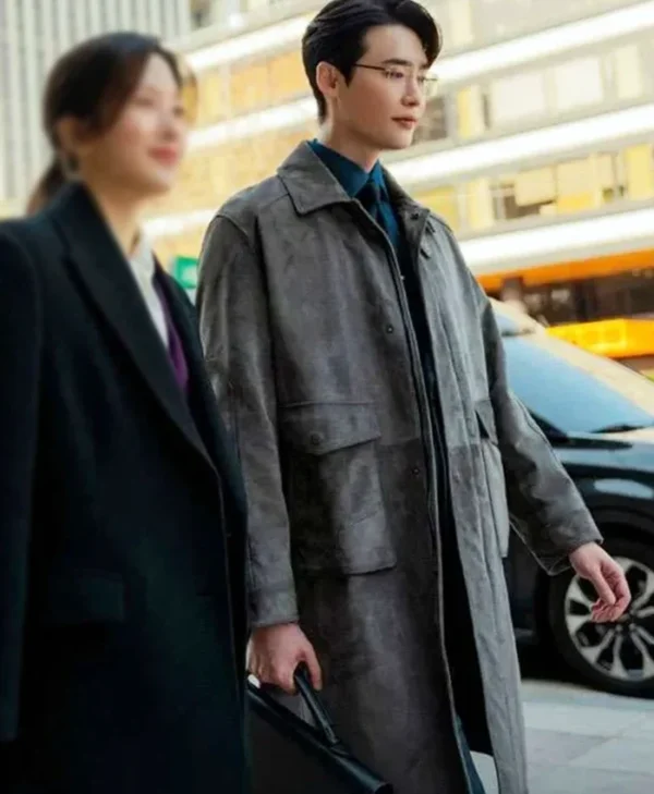 Law and the City S01 Lee Jong-suk Leather Coat