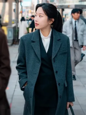 Law and the City S01 Moon Ga-young Grey Wool Coat