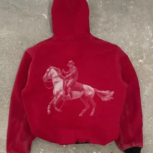 Letters Printed Long Sleeve Zip-up Hooded Jacket For Sale