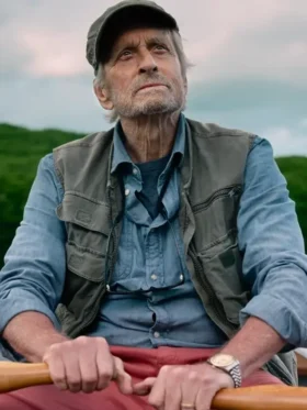 Looking Through Water Michael Douglas Green Vest Side